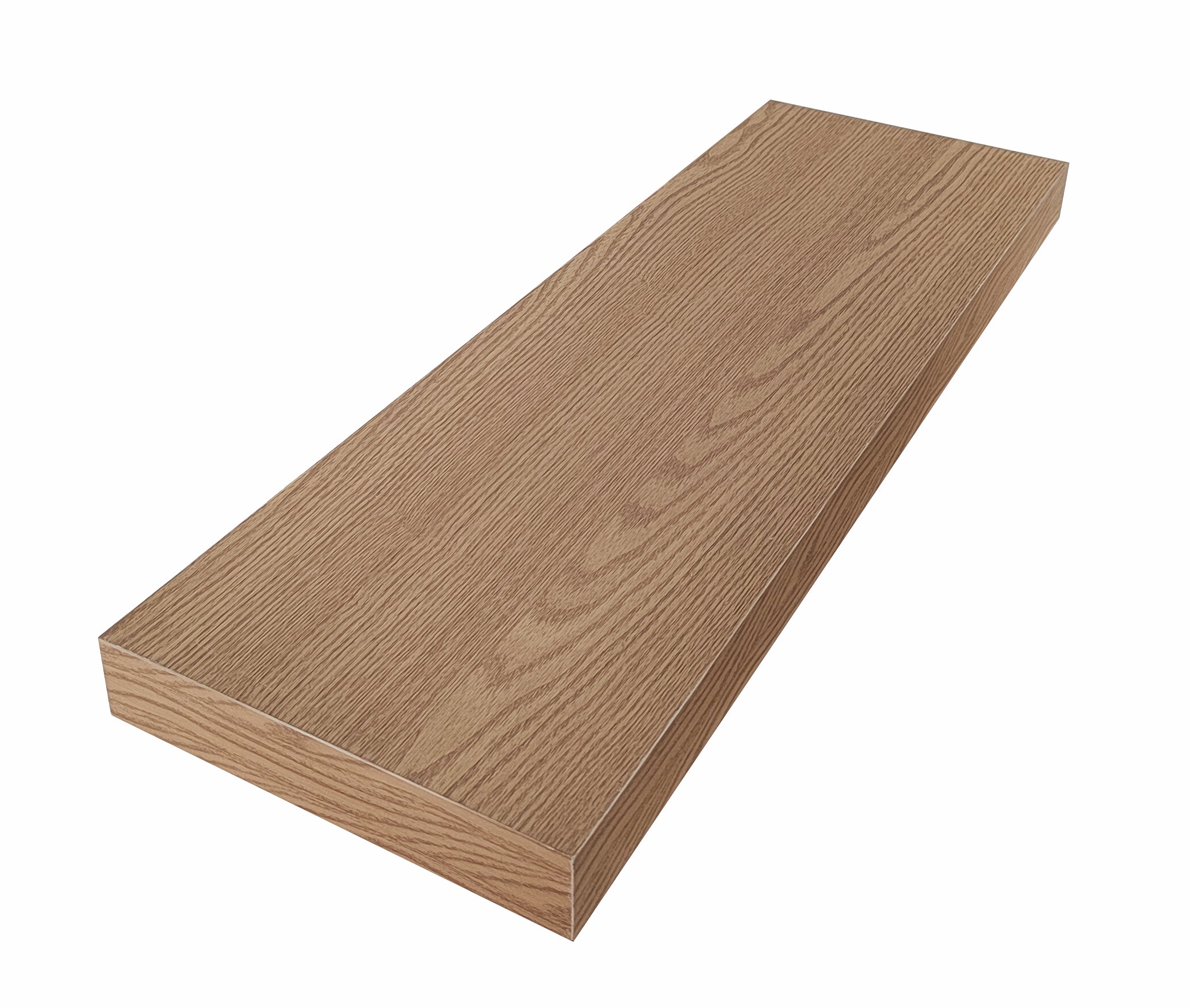 Zynix Floating Wall Shelf 60cm – LED Light, Yellow Oak