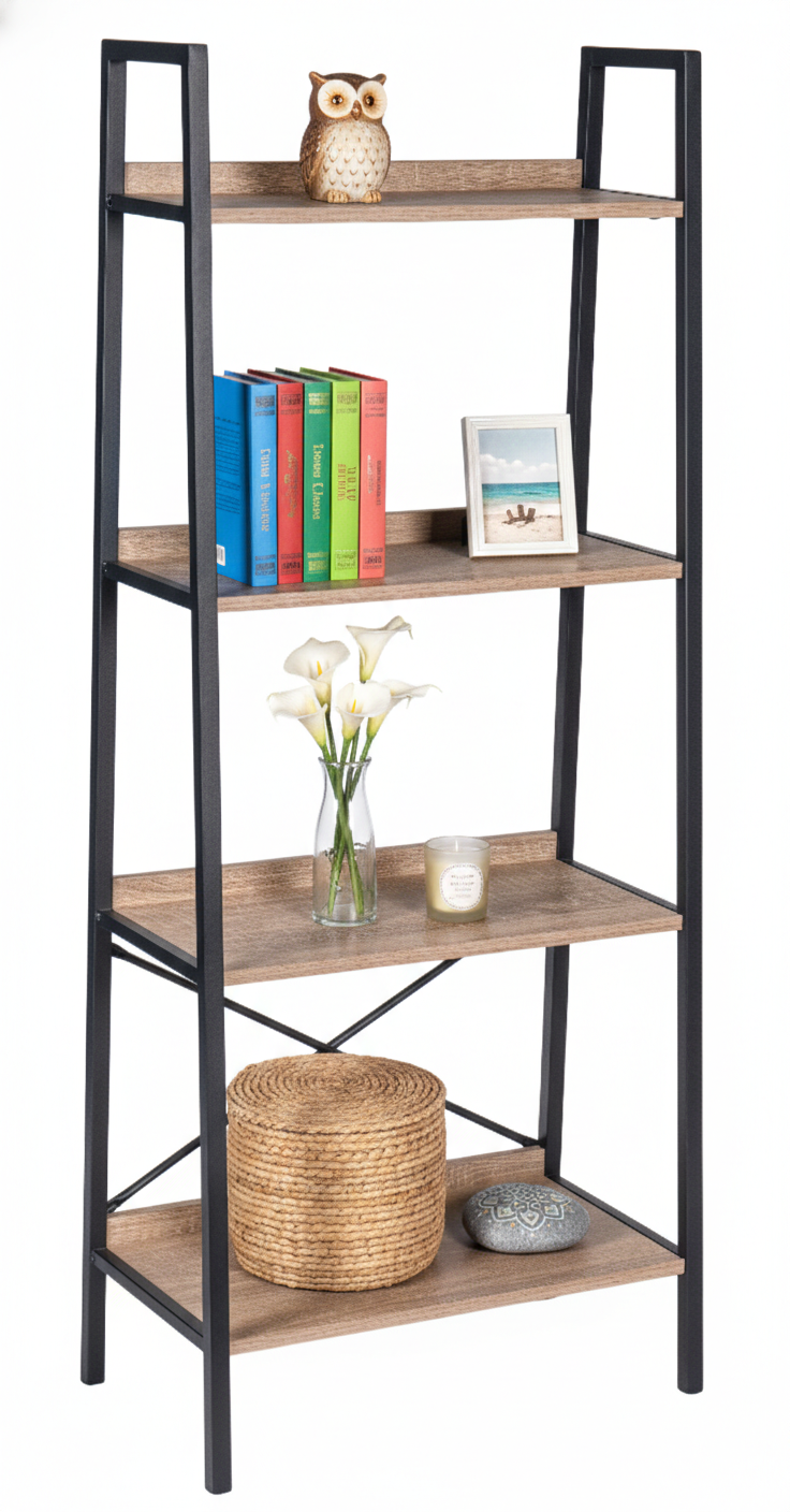 Zynix 4-Tier Standing Ladder Shelf