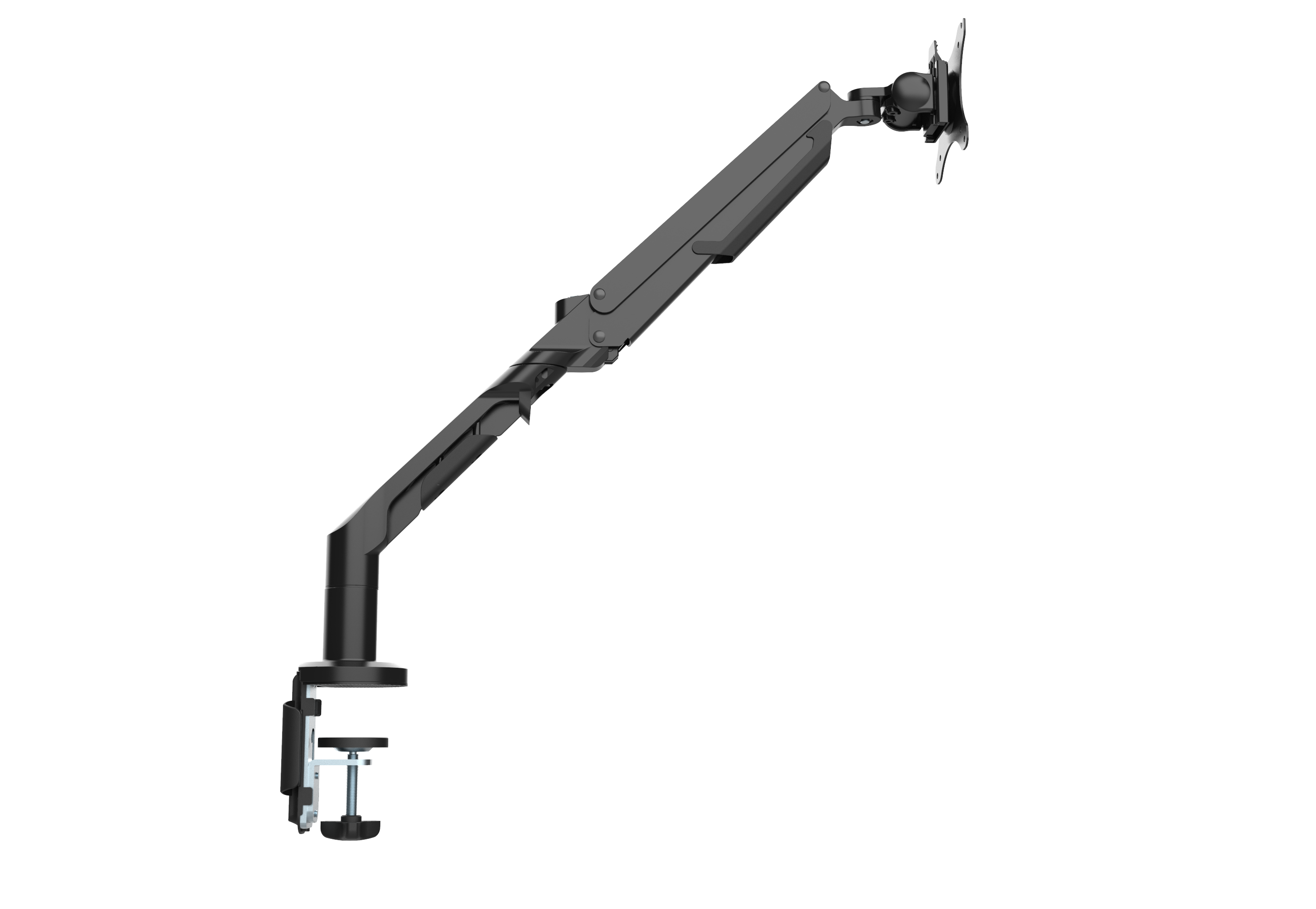 Zynix Single Monitor Arm | Gas Spring Adjustable (17”–36”)