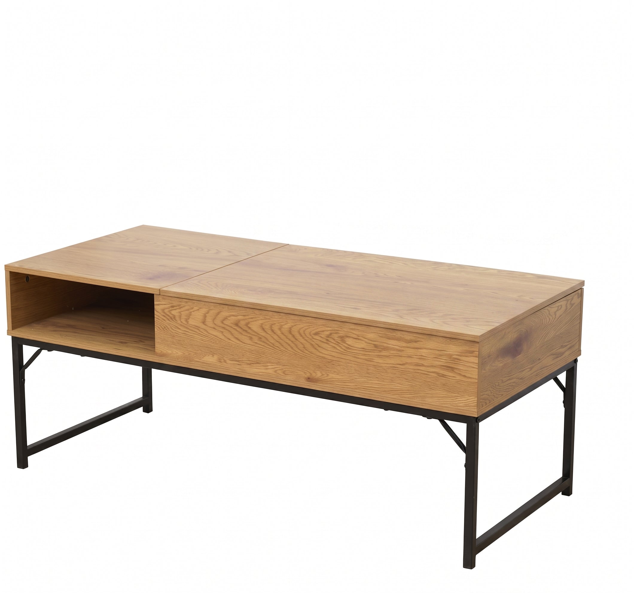 Zynix Lift-Top Coffee Table with Hidden Storage Shelf