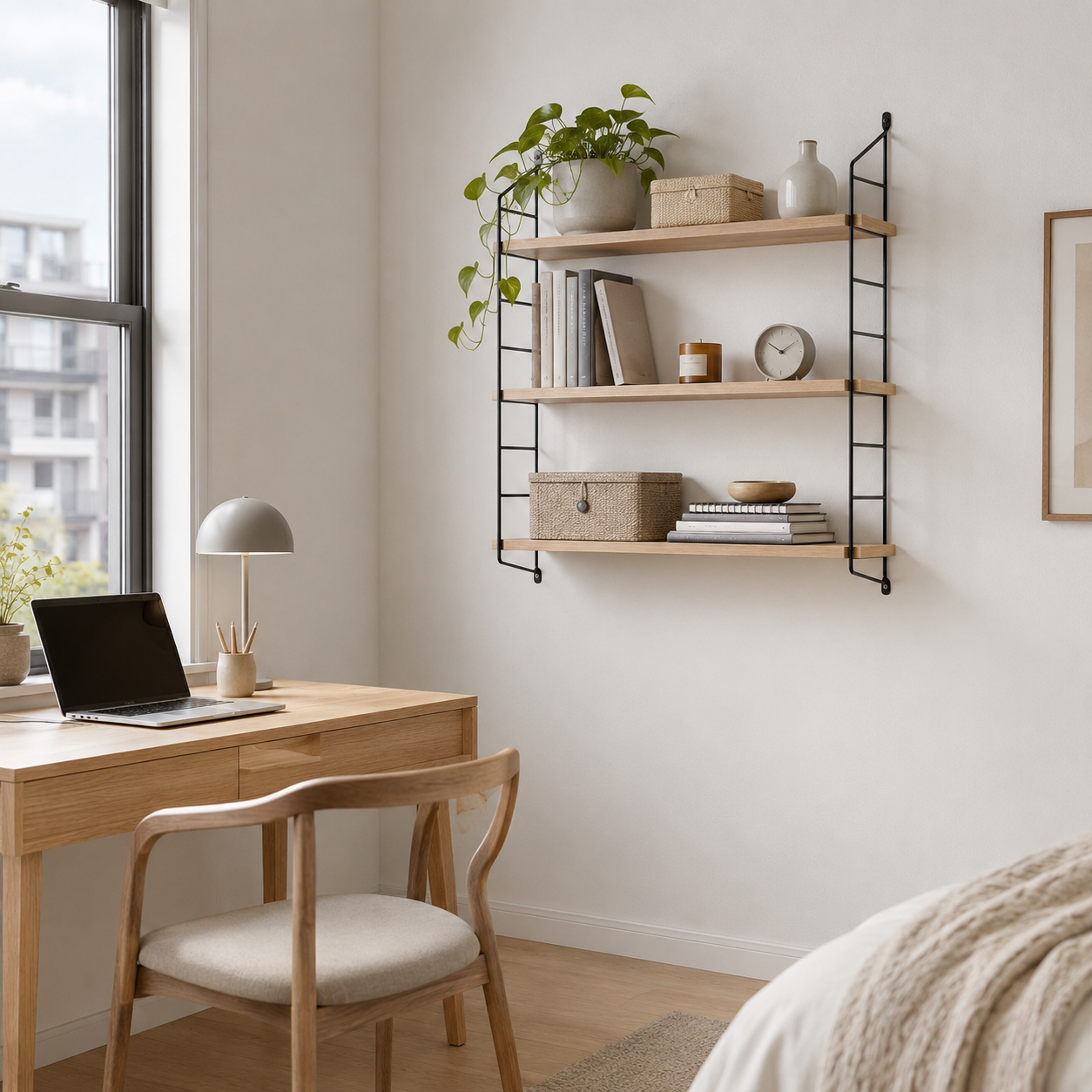 Zynix 3-Tier Wall-Mounted Shelf | Space-Saving Storage for Small Rooms