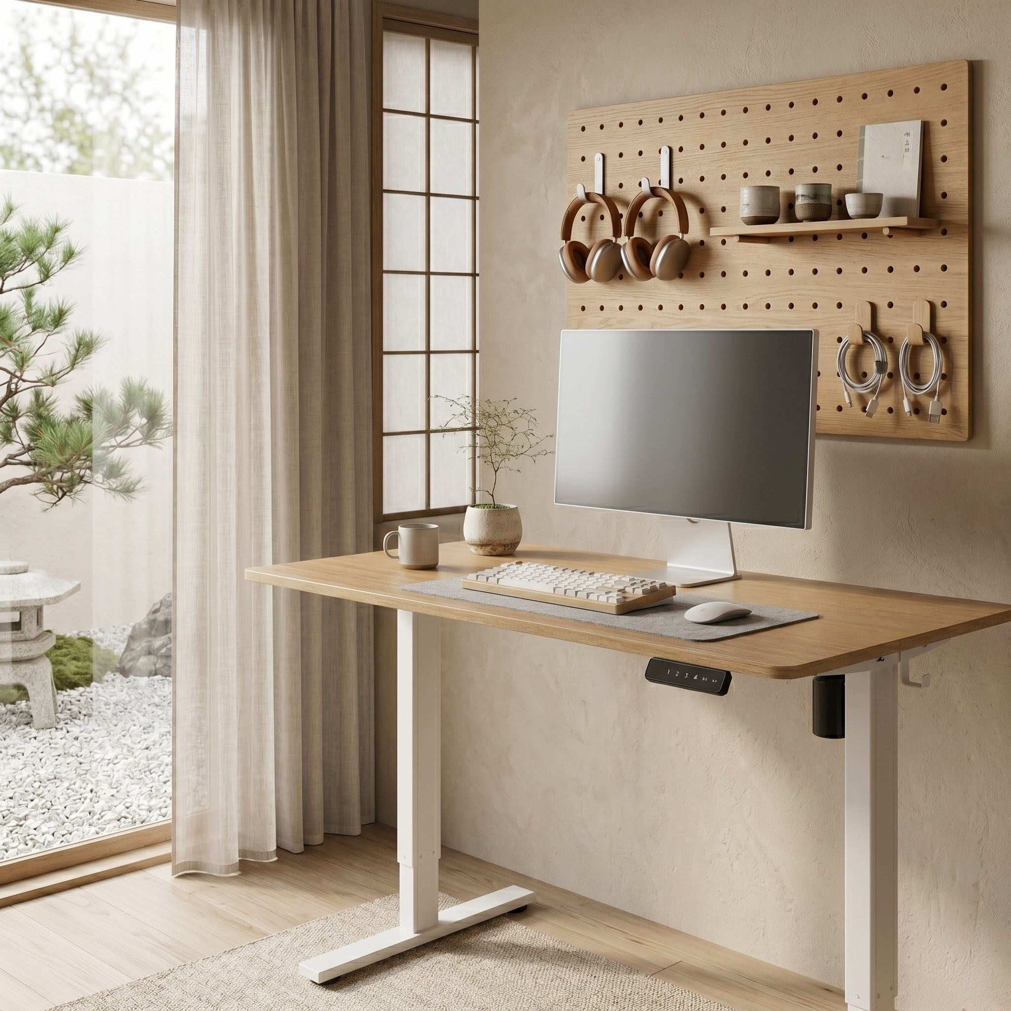 Zynix Electric Standing Desk | Height Adjustable 48” x 24”