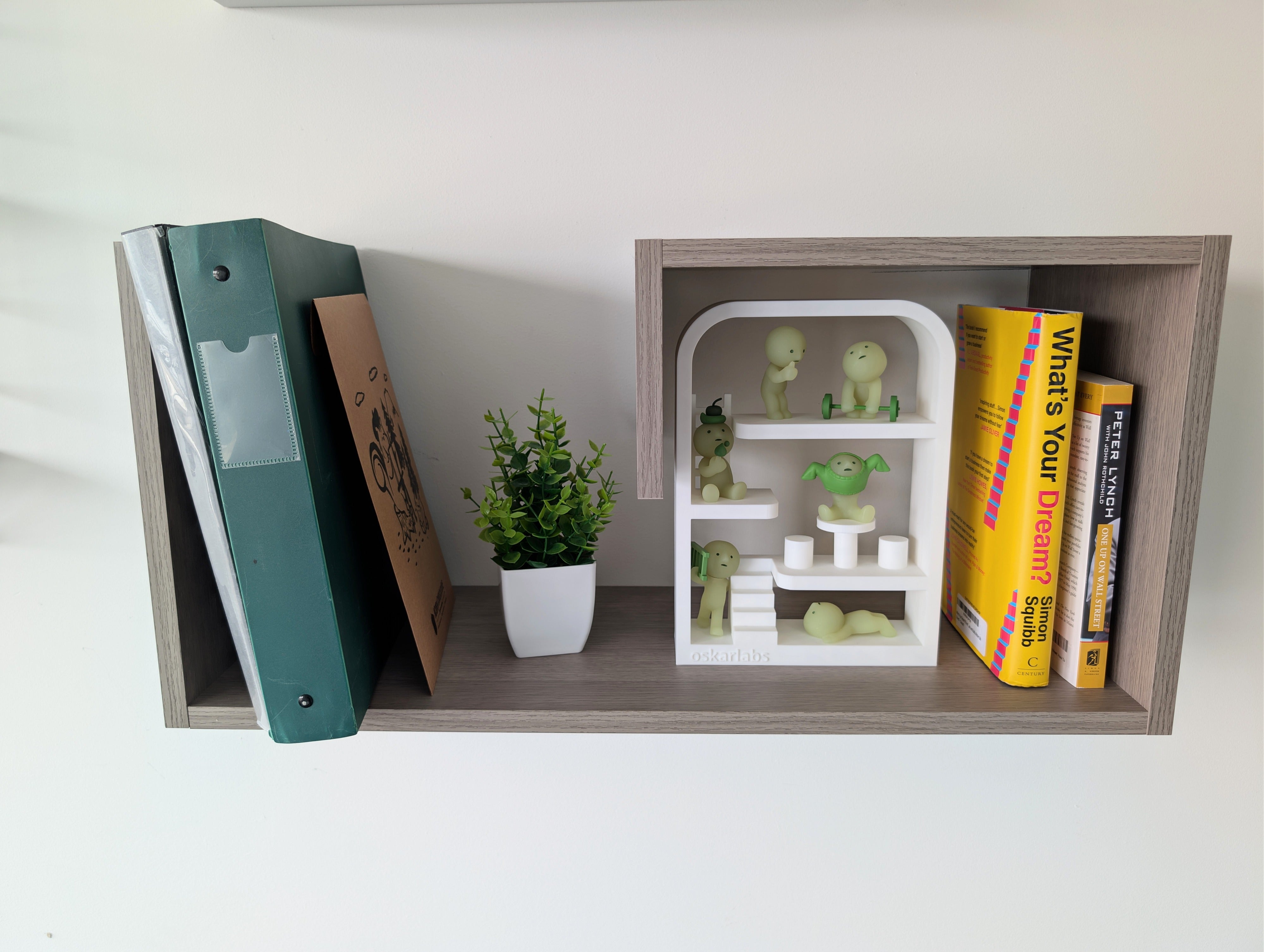 Zynix Geometric Wall Shelf | Modern Open Frame Design