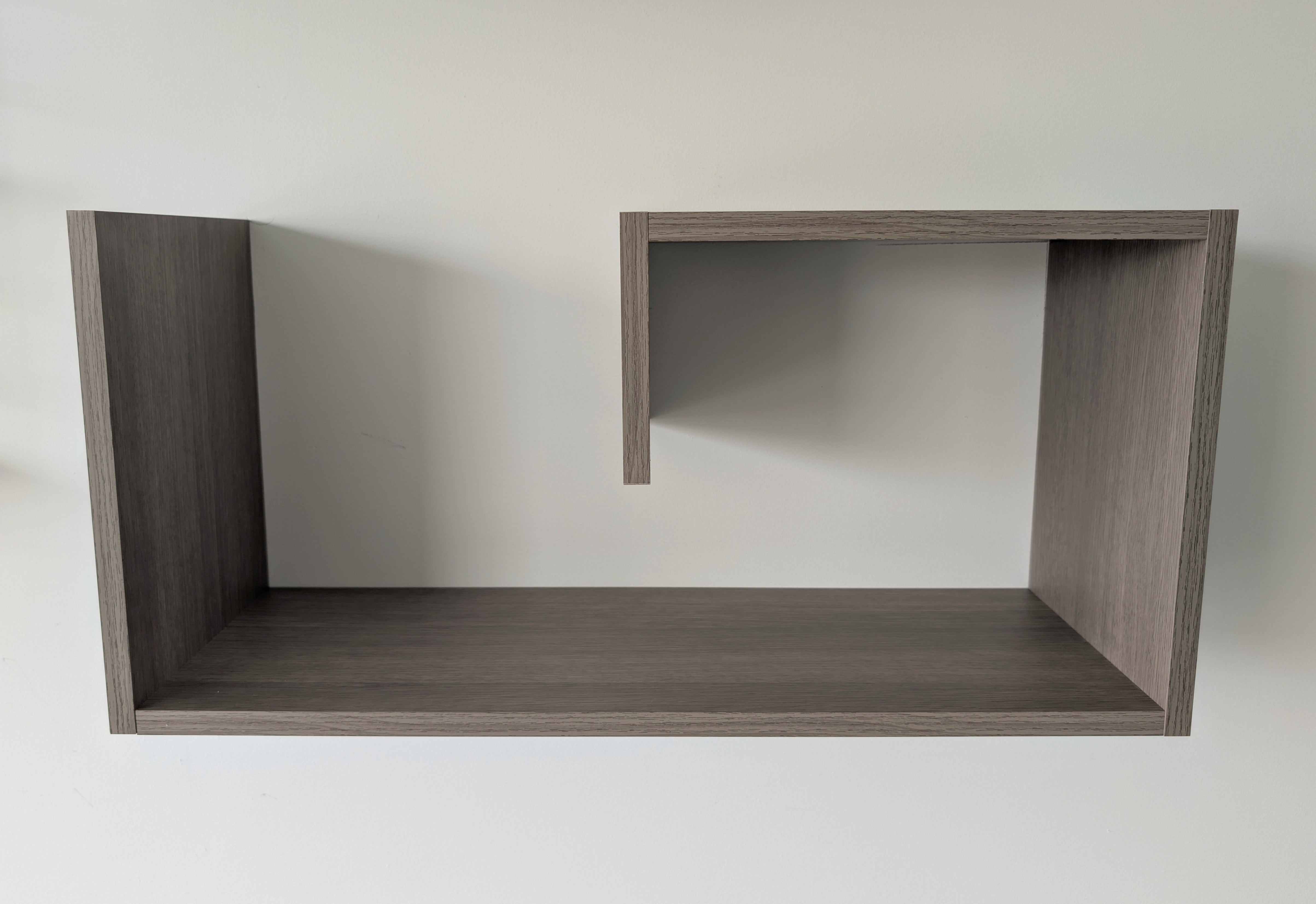 Zynix Geometric Wall Shelf | Modern Open Frame Design