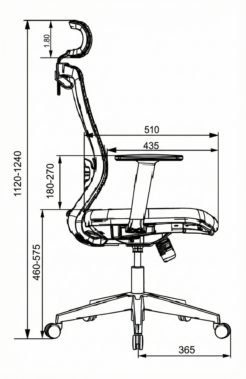 Office Chair Specifications.pdf Ergonomic Mesh Office Chair | Adjustable Lumbar | Zynix