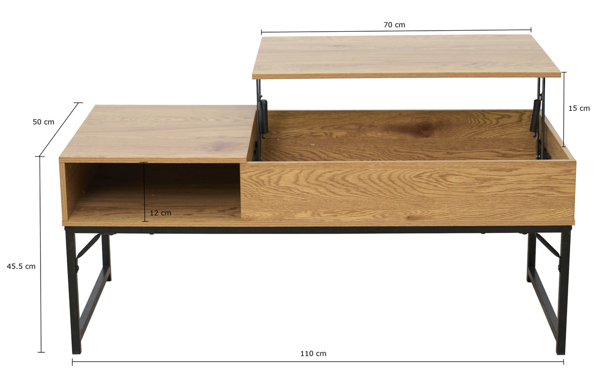 Lift top coffee table dimensions