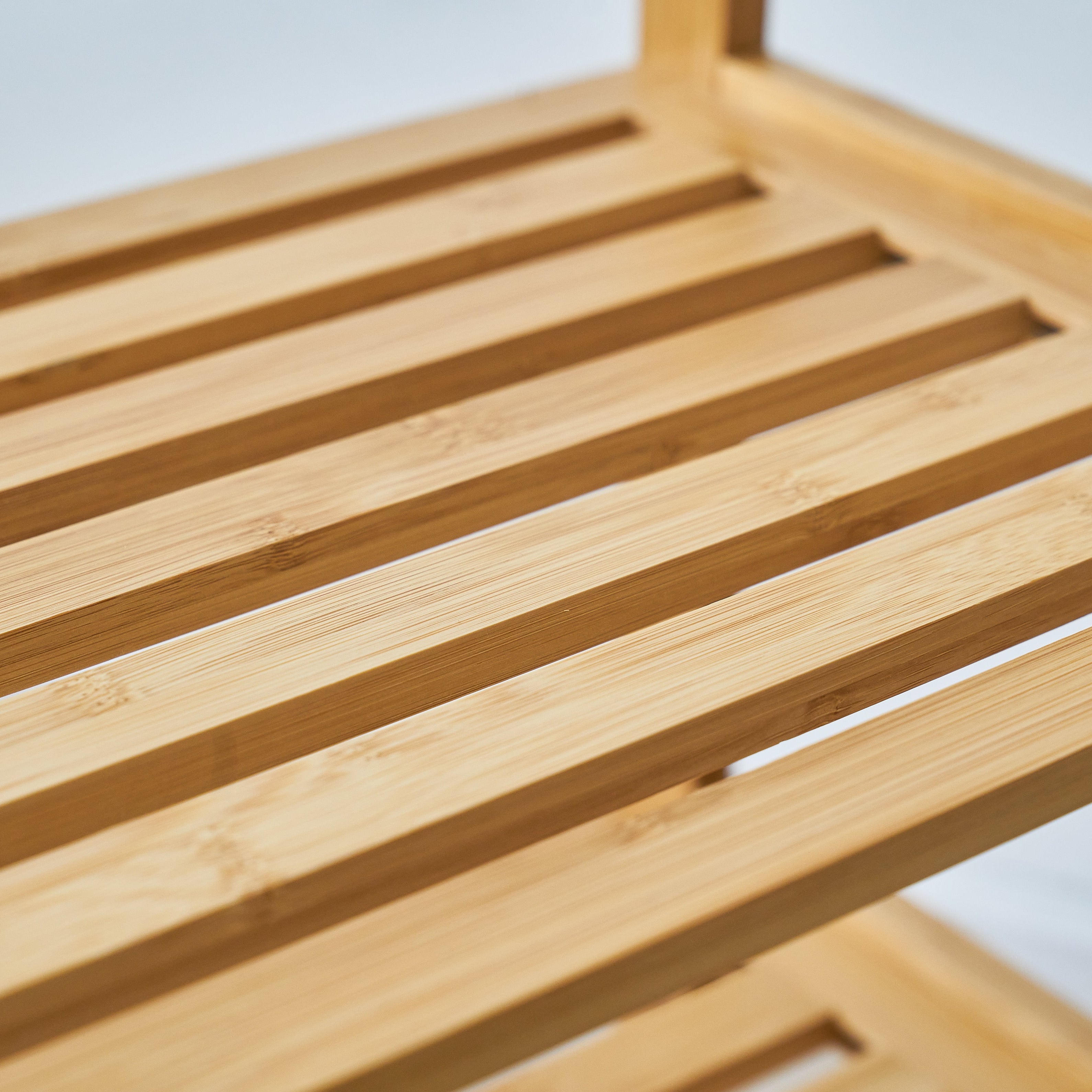 Zynix Natural Bamboo 4-Tier Shoe Rack