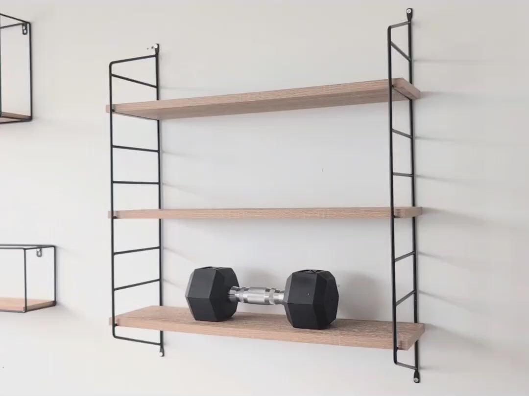 3-tier wall shelf setup video